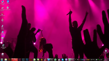 Удивитесь, но у самых крутых дизайнеров и художников рабочий стол тупо серый. А я рукожоп, поэтому вот xD