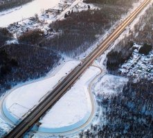 Уфа, Нагаевское Шоссе, развязка в виде гитары