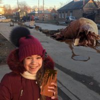 Школьница у провала в Таганроге стала героиней фотожаб