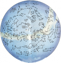 Созвездие Октант. Насколько я припоминаю что-то из школьной астрономии, в условном центре южного небосклона нет аналога нашей Полярной звезды.