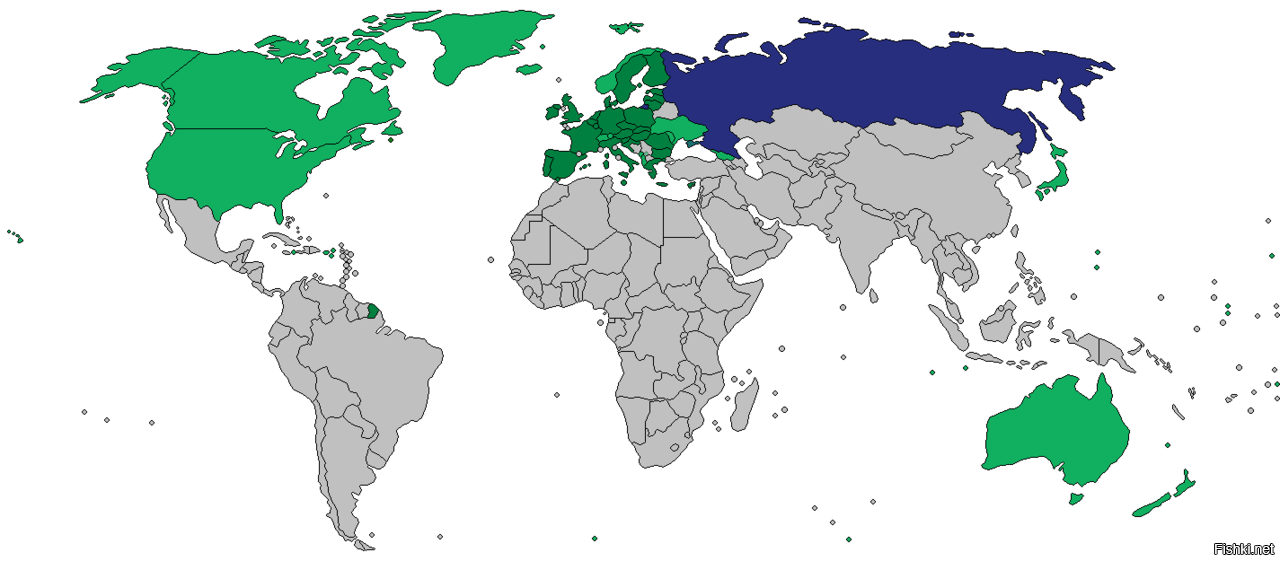 Карта мир санкции