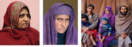 да сделай гуугл и все фотки и новости про нее там: беспросветная нищета, безграмотнось, много детей, мелкая воровка, поймали как-то в Пакистане за нарушение границы и без  визы, т.е. просто на ногах с детЯми и срабом перешли границу в горах и жили не зная, что в др стране уже, и т.п.