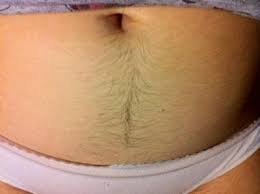 у некоторых даже ниже пупка брови есть...