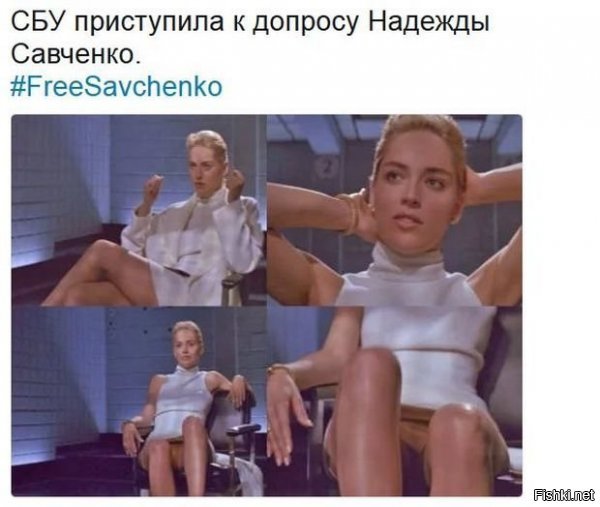 Сколько в своё время мучился, перематывал, ловил момент - но так и не разглядел, были на Шерон Стоун трусы или нет...