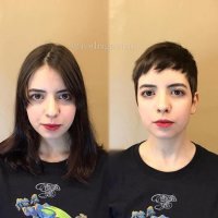 Вот тут не сказала бы, что лучше. Теперь она на мальчика похожа.