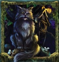 Кот-баюн.  Кот  Людоед  Огромного размера