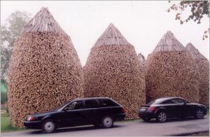 Креативные идеи для хранения дров