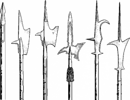 копейщик или пикинер весьма не дешевое войско. Да само копье стоило дешево, но вот солдат способный держать строй ( а именно удерживание строя дает преимущество копью над другими видами оружия)  был не дешев - просто так из за сохи не поставишь. 
Да и собственно копье все время развивалось по наконечнику и последние образцы бердышей, алебард, рогатин и прочее стоили уже не дешево.