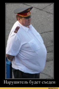 Ну если на такого то точно рассыпется, а он вряд ли даже это почувствует, так что хотя бы не придется отвечать за покушение на сотрудника при исполнении.