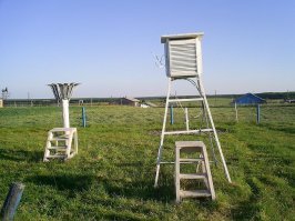 Ну тогда она должна защищать от прямых солнечных лучей , ветра.. Как будочка на метеорологическом посту!
А тут эти условия не выполняются!