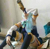 Это не после косплея, а:
До перевоплощения осталось... 3... 2... 1....