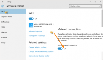 Поставь метку, что инет-трафик у тебя платный. Шуметь перестанет.
(для ethernet-подключения и многих 3G-, 4G-USB-модемов придётся лезть в реестр)