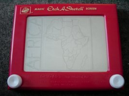 Экранчик с алюминиевой пудрой типа такого, только ещё примитивней.