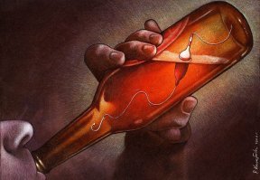 Художник рисует яркие и ироничные иллюстрации. Поклонники сарказма будут в восторге!