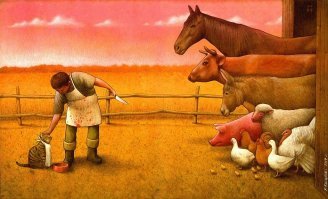 Художник рисует яркие и ироничные иллюстрации. Поклонники сарказма будут в восторге!