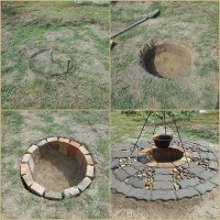Потому что снизу не будет подсоса воздуха и гореть будет дерьмово. Почемучто после дождя там будет грязножижный бассеин. Потому что выгребать оттуда постоянно золу, неудобно. Потому что круные дровиняки туда хрен засунешь, мельчить надо. Потому что такие штуки должны проектировать инженеры, а не дизигнеры..