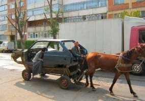 цыгане не привыкшие такие бомбы водить, максимум, что им можно доверить: