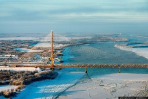 Сургут, мост через Обь