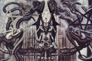 Интересно, какую цель преследовали художники пытаясь изобразить это...
Может , какую-то идею или мысль?
Вот пример: Ганс Рудольф Гигер
воплощение влажных фантазий через призму научно-технического прогресса и модификацией новых биологических видов c с элементами мистики и оккультизма...