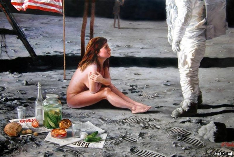 Астронавты на меланхоличных картинах Томаса Крана