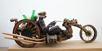 Британец сделал Suzuki Hayabusa с паровым двигателем и хочет установить рекорд скорости