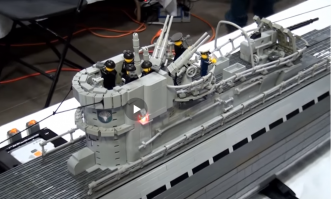 На создание самого большого в мире корабля из «LEGO» ушло более 2,5 миллионов деталей