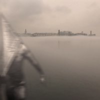 «Сайлент Хилл в Петербурге»: Неву накрыло густым туманом