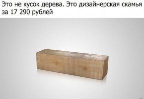А если взять полешко побольше, можно сделать дизайнерскую скамью.