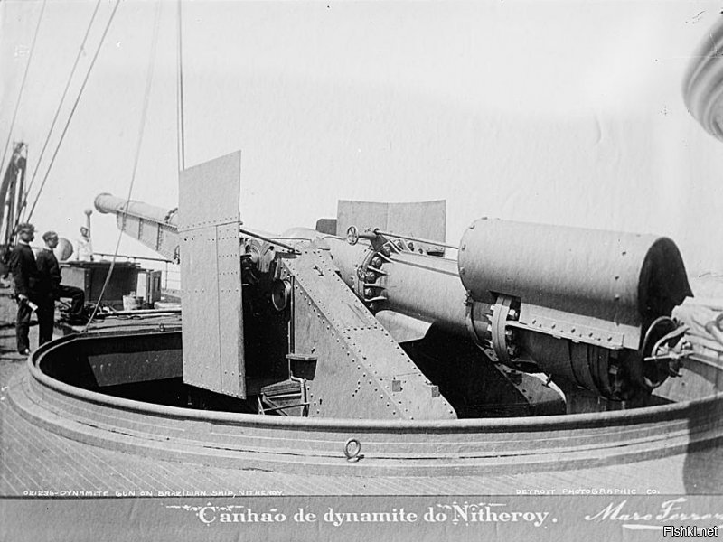Пневматическое орудие крейсера  Нитерой .1894