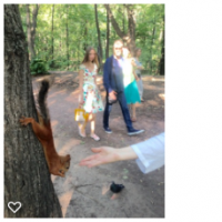 а в Нескучном саду белки разбаловались, арахис не берут - кедровые орехи подавай