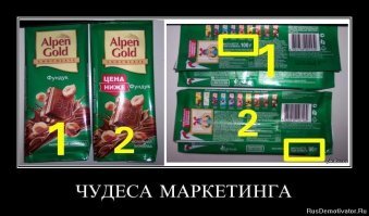 25 правдивых фотографий о том, как нас дурят маркетологи