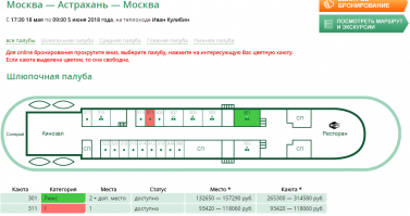 Не дурно , боюсь представить стоимость билетов .Если Москва-Астрахань-Москва на древнем теплоходе с 2-разовым питанием стоит нереально .
