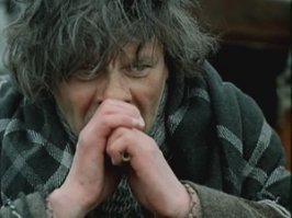 Тонга, дикарь с Андаманских островов, в телефильме  Приключения Шерлока Холмса и доктора Ватсона: Сокровища Агры  (1983)

 Они очень некрасивы. У них большая, неправильной формы голова, крошечные, злые глазки и отталкивающие черты лица. Руки и ноги у них замечательно малы. Они так злобны и дики, что все усилия английских властей приручить их всегда кончались неудачей.  (Артур Конан Дойль.  Знак четырех . 1890)