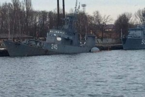 А вот так МПК проекта "Альбатрос", месяц назад,всё в Балтийске.