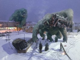 Земля, захваченная гигантскими животными