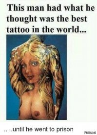 Этот парень думал,что у него самая лучшая татуировка в мире 
пока не сел в тюрьму...