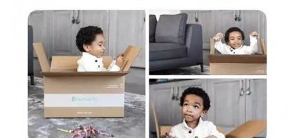 Эти типа, раз он черный, то чтобы он с детства привыкал бомжевать в коробке? Рассизм какой то...