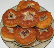 Хрустящие беляши с мясом на дрожжевом тесте