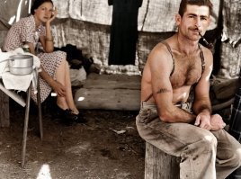 1939 год примерно. Безработный дровосек.
