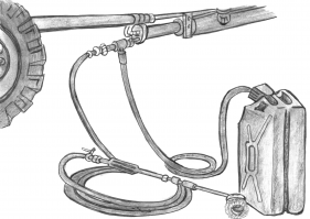 Физдить надо тех кто так бездарно личный состав припахивает. Для чистки колес с х.з. каких времен есть специальная приблуда. С щеточками со шлангами.  Собрали. И быстренько все отпидорили.