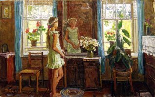 Деревня в картинах современных художников