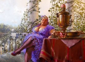 У самовара, я и моя Маша ....