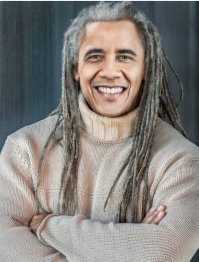 Мне кажется, афроамериканцу с косичками растаманской шапочки не хватает...