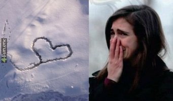 Около гомельской больницы парень выложил портрет девушки из шишек