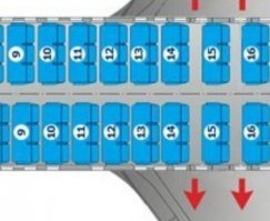 Это Boeing 737-800, одиннадцатый и двенадцатый ряды по левому борту.
Кстати по правому - окна по-другому расположены.