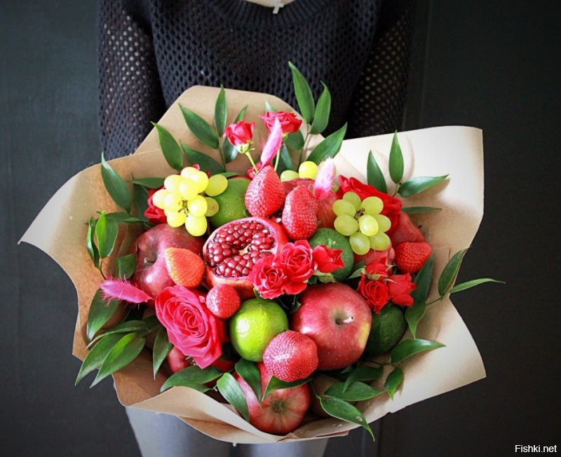 Продукты, вместо цветов и ухаживаний