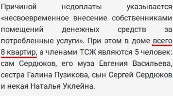 Сердюков придумал, как оплачивать коммуналку Васильевой