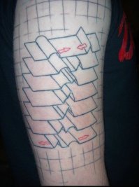 Это схема прохождения двух солитонов через друг друга.