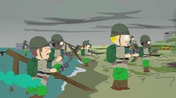 Так в "Южном парке" Лукас и Спилберг давно уже заменили оружие на рации:)