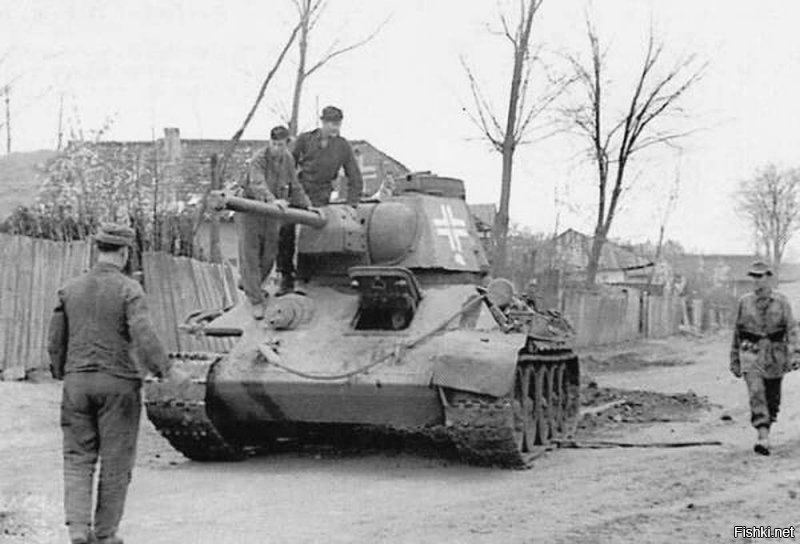 Все верно, советские трофейные танки Т-34 на службе в Вермахте